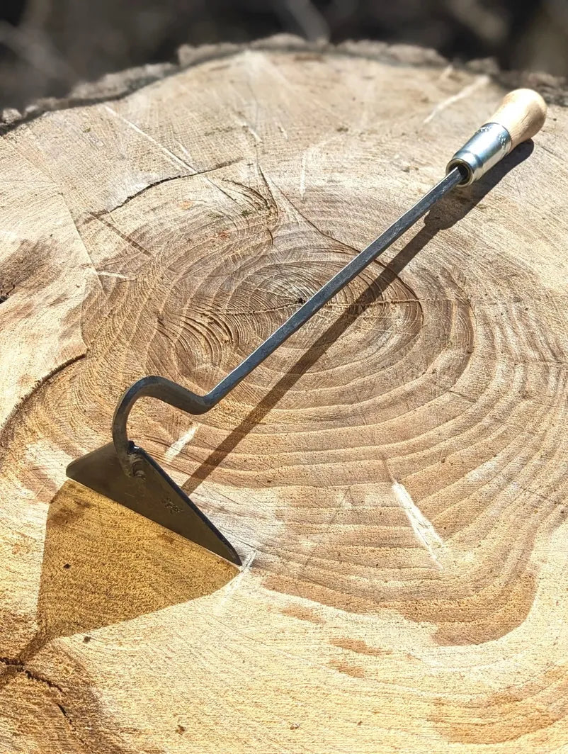 Classic Hoe Hand Forged Garden Tool full length of tool. 
