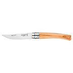 Opinel #8 folding Fillet knife on white background on Homestead Iron site. 